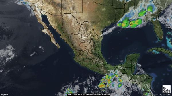Honduras Sää pilvi kartta 