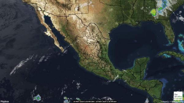Honduras Väder moln karta 