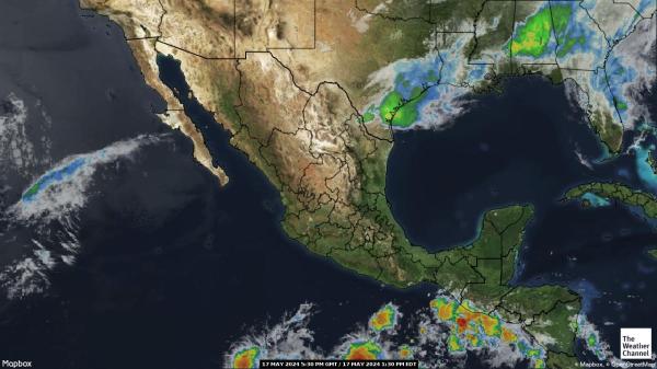 Honduras Previsão do tempo nuvem mapa 
