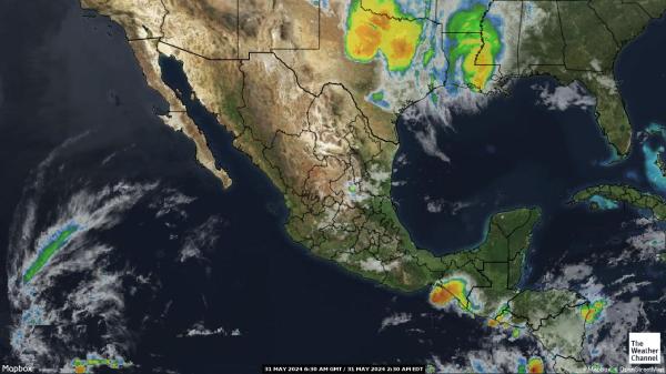 Honduras Időjárás felhő térkép 
