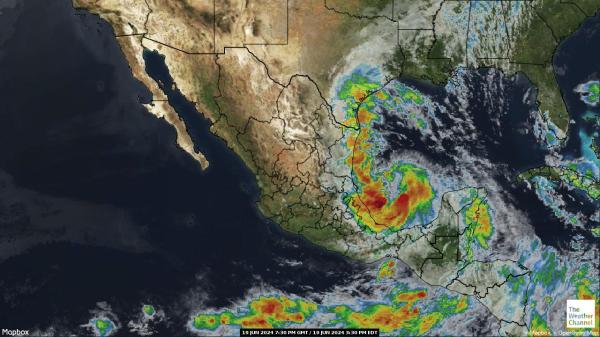 Хондурас времето облачна карта 