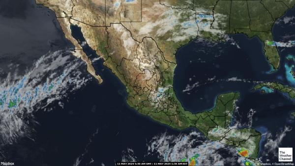 Honduras Időjárás felhő térkép 