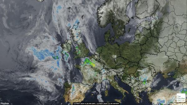 Magyarország Időjárás felhő térkép 