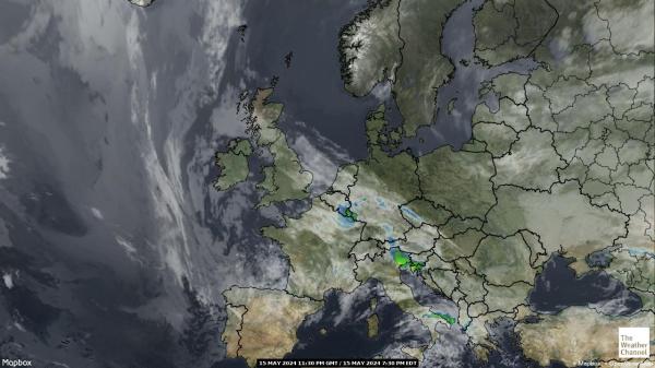 Hungary Weather Cloud Map 