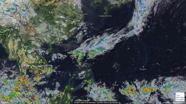 انڈونیشیا موسم بادل کا نقشہ 
