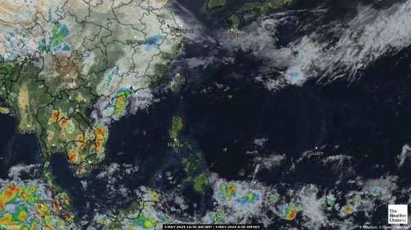 Индонезия времето облачна карта 