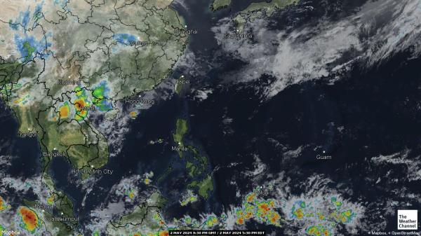 Indonesia Previsão do tempo nuvem mapa 