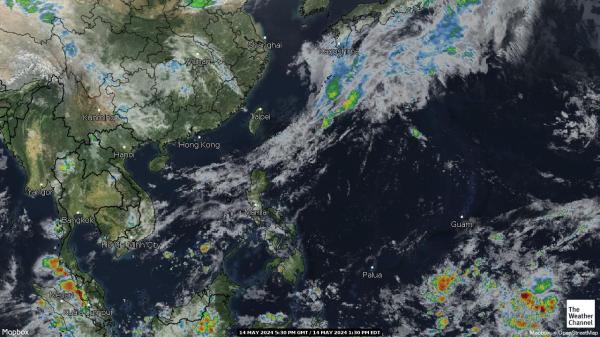 Indonesia Sää pilvi kartta 