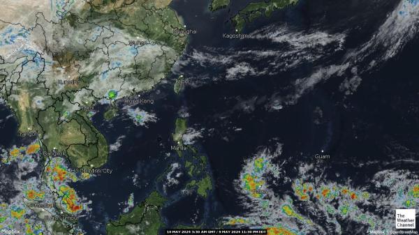 Indonesia Meteo nuvola mappa 