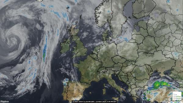 Isle of Man Bản đồ thời tiết đám mây 