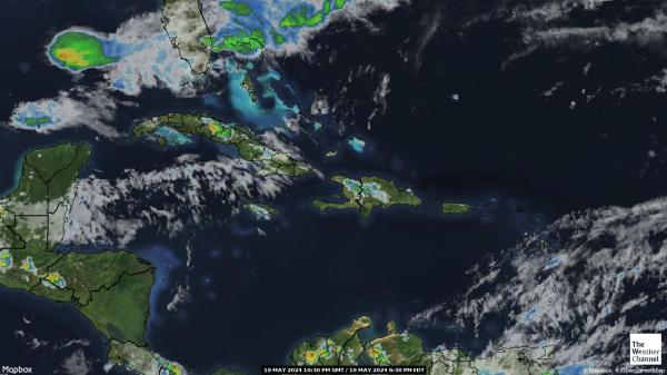 Jamaica Bản đồ thời tiết đám mây 