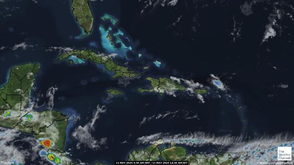 Jamaica Previsão do tempo nuvem mapa 