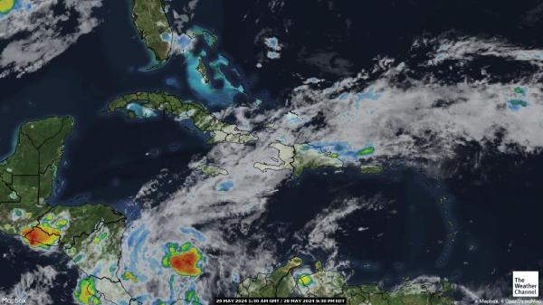 Jamaïque Météo nuage carte 