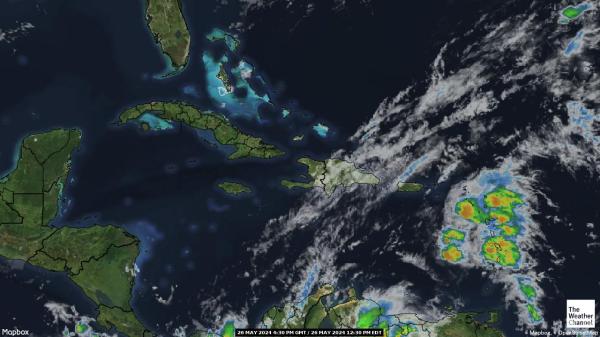 Jamaica Mapa del tiempo pronóstico nube 
