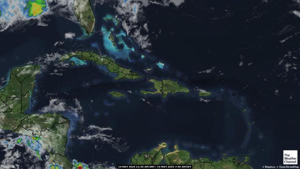 Ямайка Погода хмарної карти 