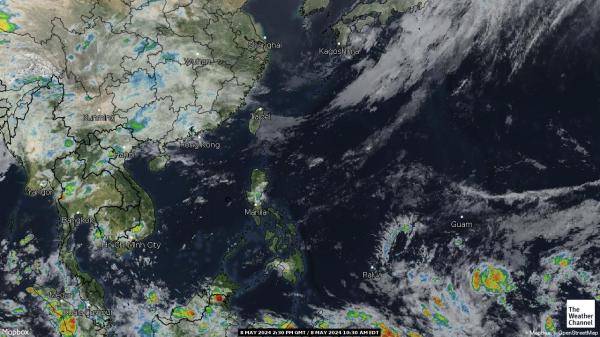 Япония времето облачна карта 