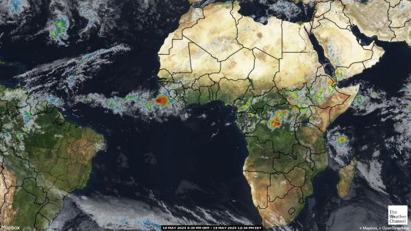Kenia Mapa del tiempo pronóstico nube 