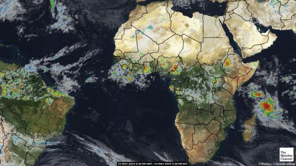 Keňa Mapa oblačnosti počasia 