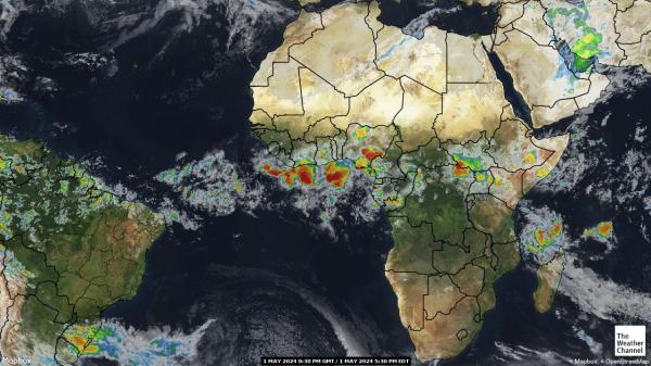 Kenia Hartă starea vremii nor 