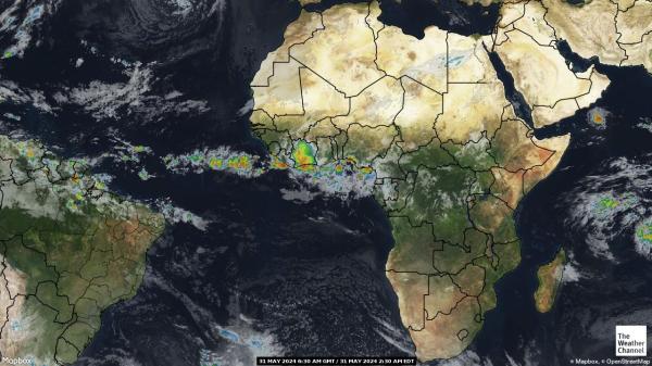 Kenia Sää pilvi kartta 