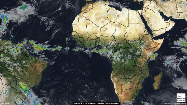 Kenya Meteo nuvola mappa 