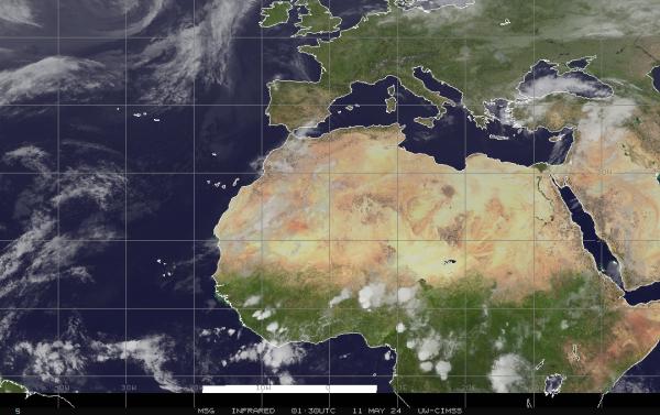 Kuwait Previsão do tempo nuvem mapa 
