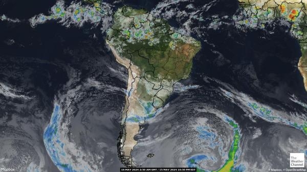 Lateinamerika Wetter Wolke Karte 