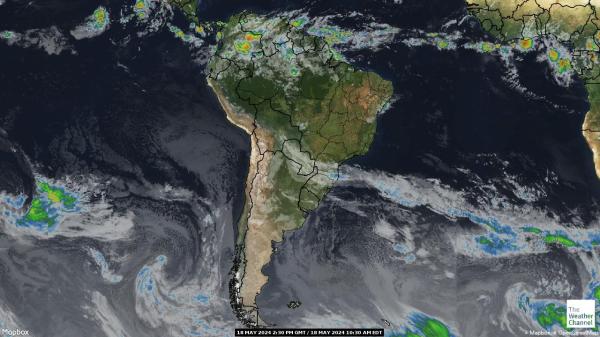 Латинская Америка Погода облако карту 