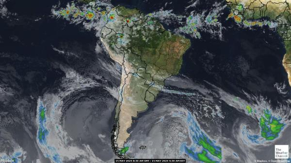 拉丁美洲 天气云图 