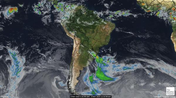 أمريكا اللاتينية خريطة الطقس سحابة 
