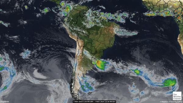 America latina Mapa del tiempo pronóstico nube 