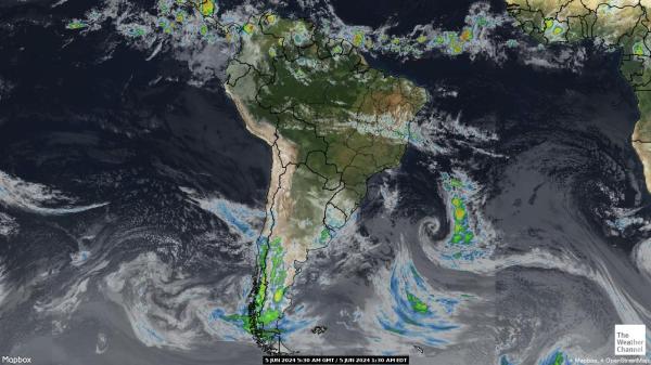 Ladina-Ameerika Ilm pilv kaart 