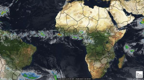 Lesoto Vremenska prognoza, Satelitska karta vremena 