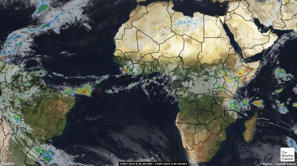 ليبيريا خريطة الطقس سحابة 