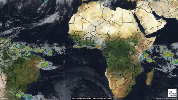 Liberia Peta Cuaca Awan 