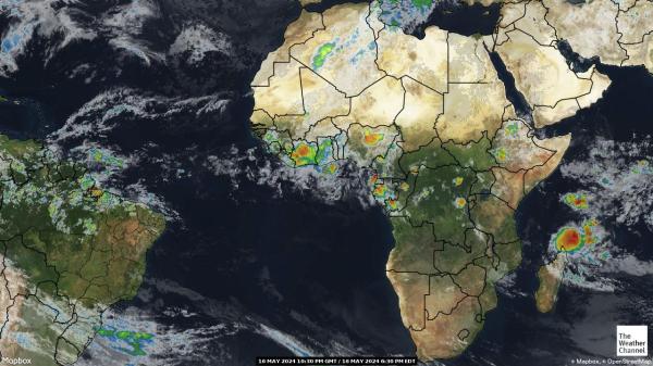 Libia Mapa del tiempo pronóstico nube 
