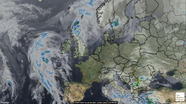 Luxembourg Weather Cloud Map 