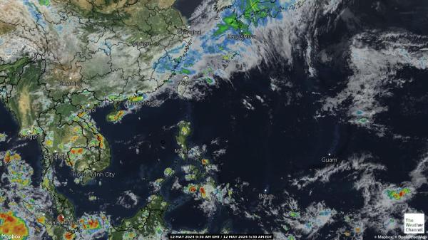 Macao Väder moln karta 