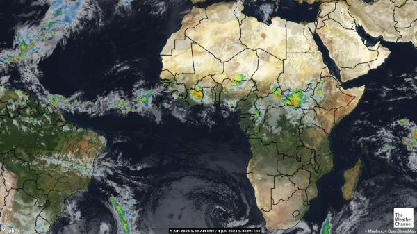 Madagascar Previsão do tempo nuvem mapa 