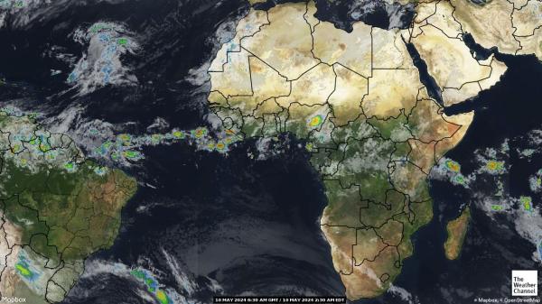 Μαλάουι Καιρός σύννεφο χάρτη 