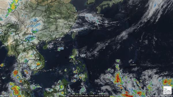 Malaysia Previsão do tempo nuvem mapa 