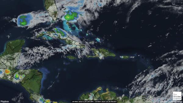 Martinique Väder moln karta 