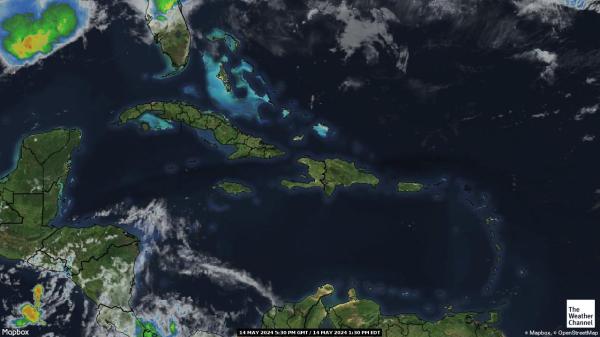 Мартиника времето облачна карта 