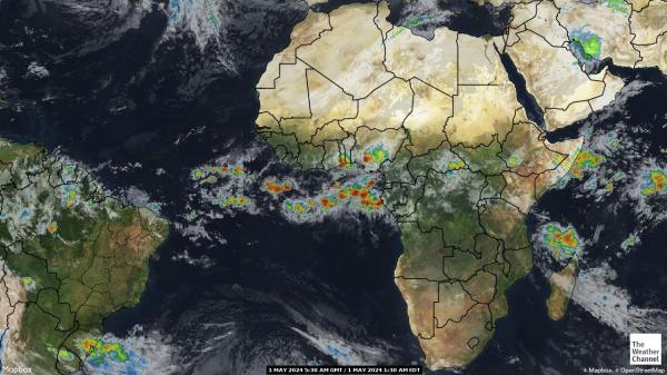 Mauritania Weather Cloud Map 