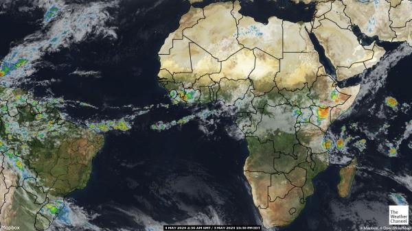 Мавритания времето облачна карта 