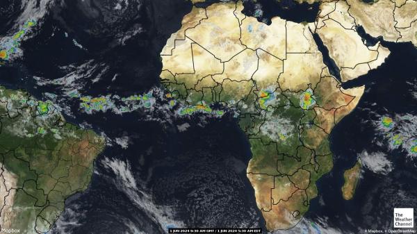 Mauritania Sää pilvi kartta 