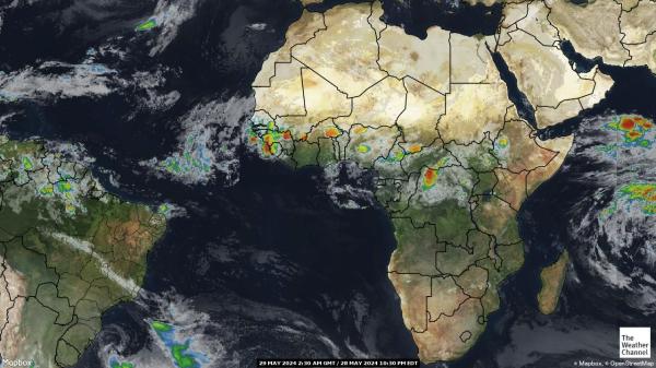 Mayotte Bản đồ thời tiết đám mây 