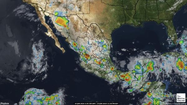 メキシコ 天気クラウドマップ 