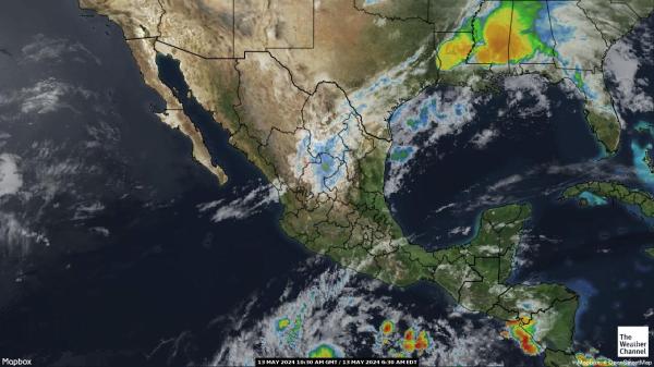 Meksiko Sää pilvi kartta 