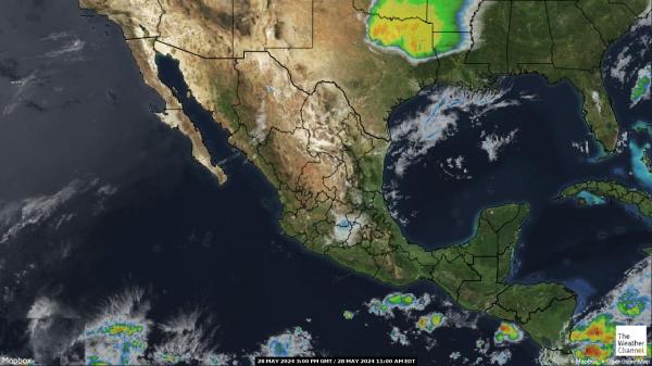Мексико времето облачна карта 